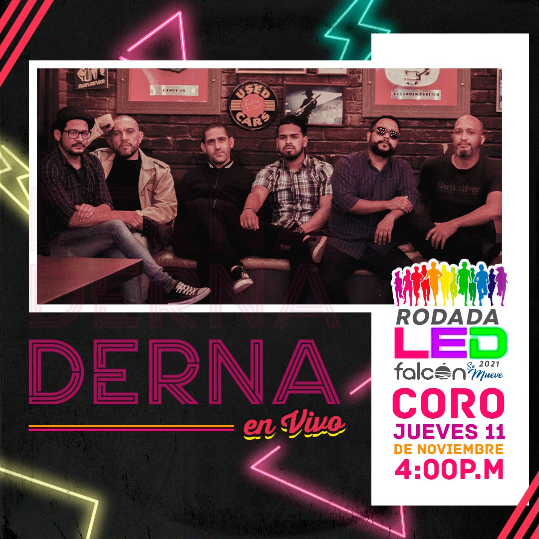 dernamusic's tweet photo. Nos vemos en #coro #venezuela #carreraled2021 #rodadaled2021 https://t.co/nlgdn7dvz6