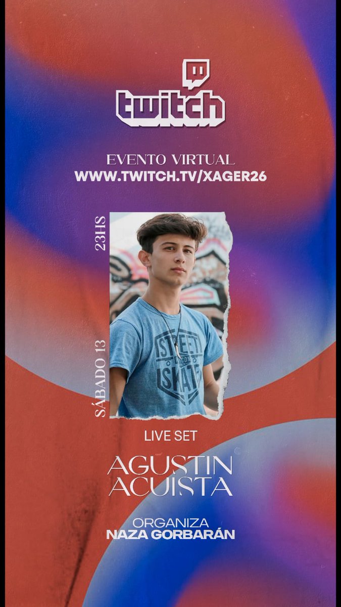 NazzaGorbaran's tweet photo. @AgusAcuistaOk La picas o que crack?
#Sabado #PartyDJ #Setlive #twitch #LIVE https://t.co/aSrjuU8gQa