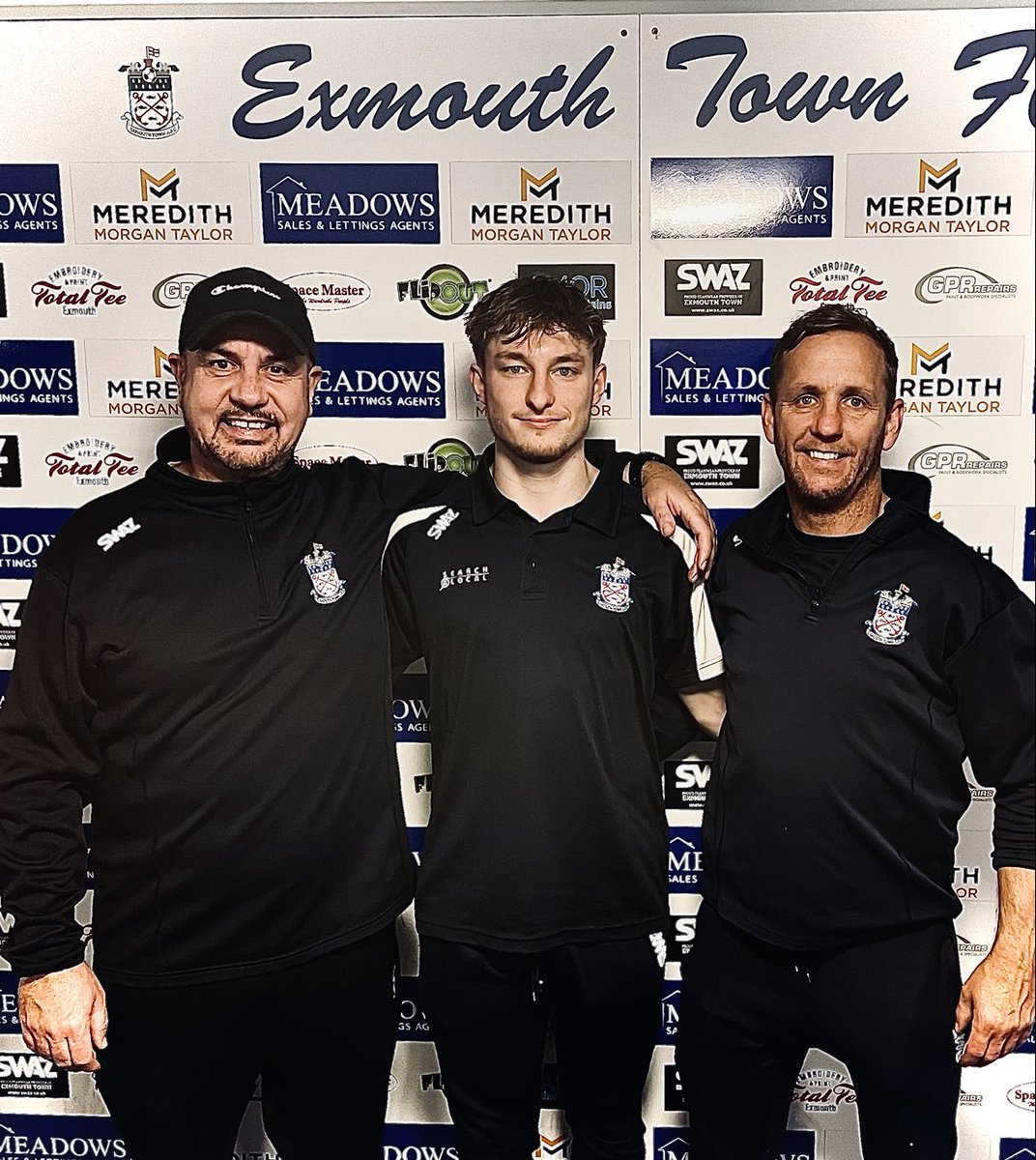 ExmouthTown_FC's tweet photo. Congratulations to Dan Cullen who was voted player of month for October sponsored by ⁦@uniqueexeter⁩ https://t.co/RZxBtjuU1w