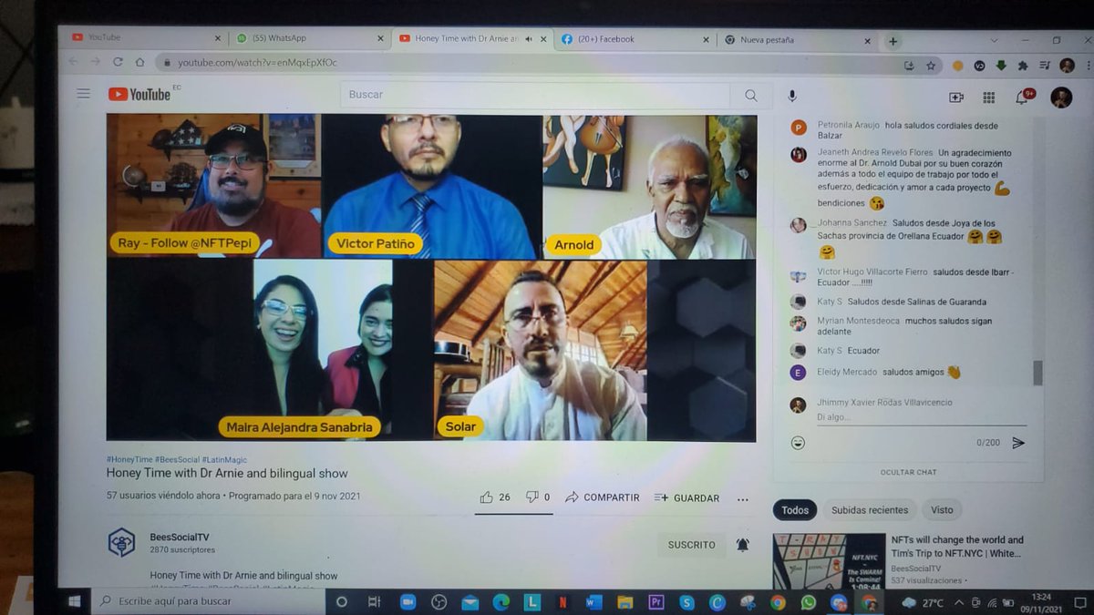 Very Good #Honeytime <a href="/BEESSocialHive/">BEES.Social</a> <a href="/BEESSocialTV/">BEESSocialTV Crypto Insiders</a> @beessocialespan @ArnoldDoobay <a href="/mairaal39929195/">Maira Alejandra Sanabria (🐝,🐝) 1730</a> <a href="/MrVictorNFT/">Victor Patiño NFT 🐺</a> <a href="/Humbert44485635/">Jorge Humberto (🐝,🐝)8140</a> <a href="/CasadelaCultura/">Casa de la Cultura Ecuatoriana</a> #Art