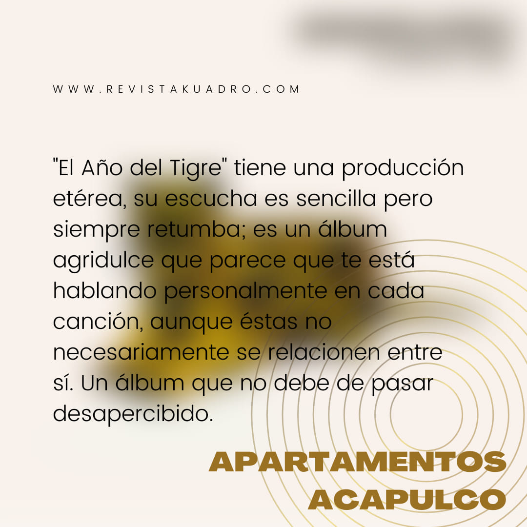 RevistaKuadro's tweet photo. #DiscosRK 💿
#ElAñoDelTigre es el nuevo 💿 de @aptos_acapulco con el que logran consolidar su sonido 🐯🎧⚡
🎧¡Escúchalo de principio a fin! ▶️ https://t.co/L0Efui1ogZ https://t.co/sxuTqEKbcc