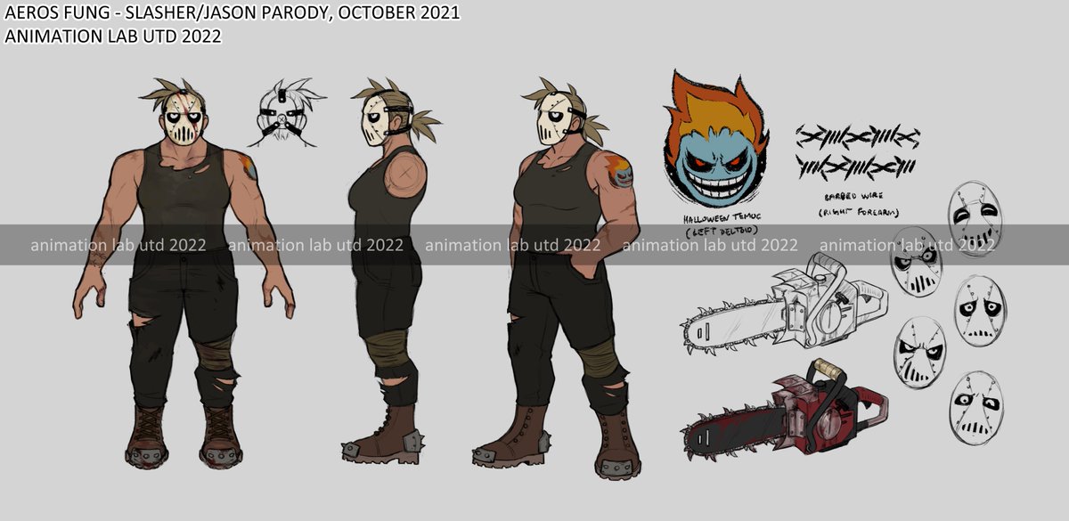 another character sheet for utd's upcoming production i can share + my early explorations for her!