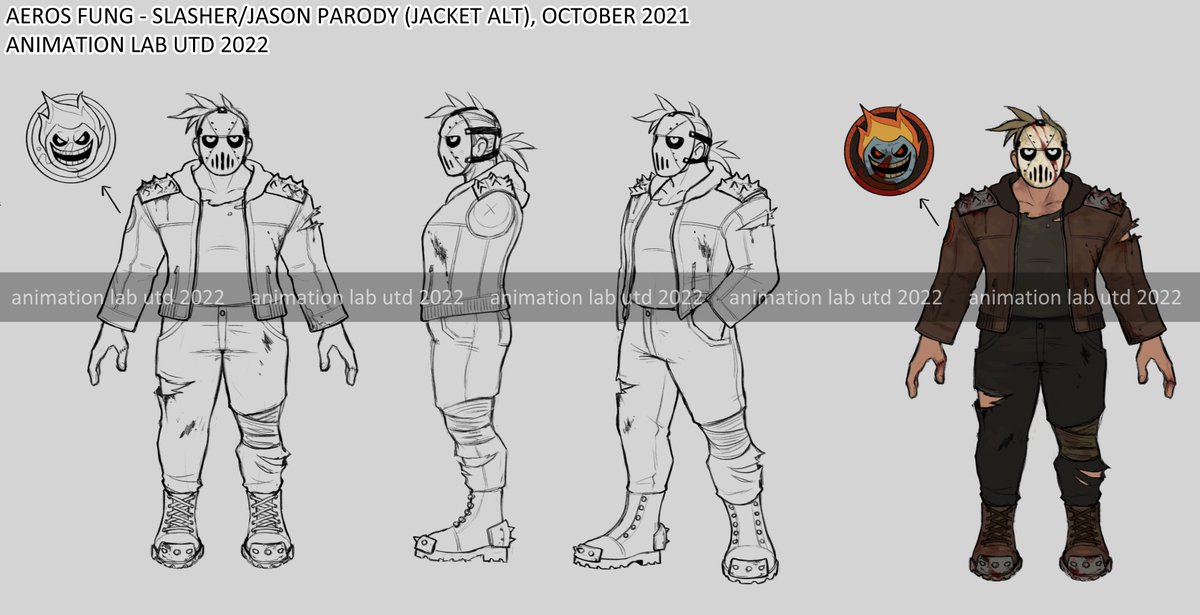 another character sheet for utd's upcoming production i can share + my early explorations for her!