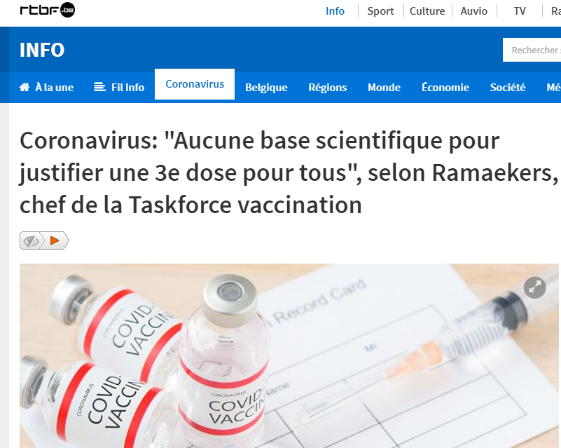 Guy_Fawkes_News's tweet photo. A quoi donc sert cette troisième dose à part à augmenter les profits des labos? Même l'OMS est contre, c'est dire. Constat identique en Belgique. Les français sont les dindons de la farce. https://t.co/Ngjb6HjCCJ