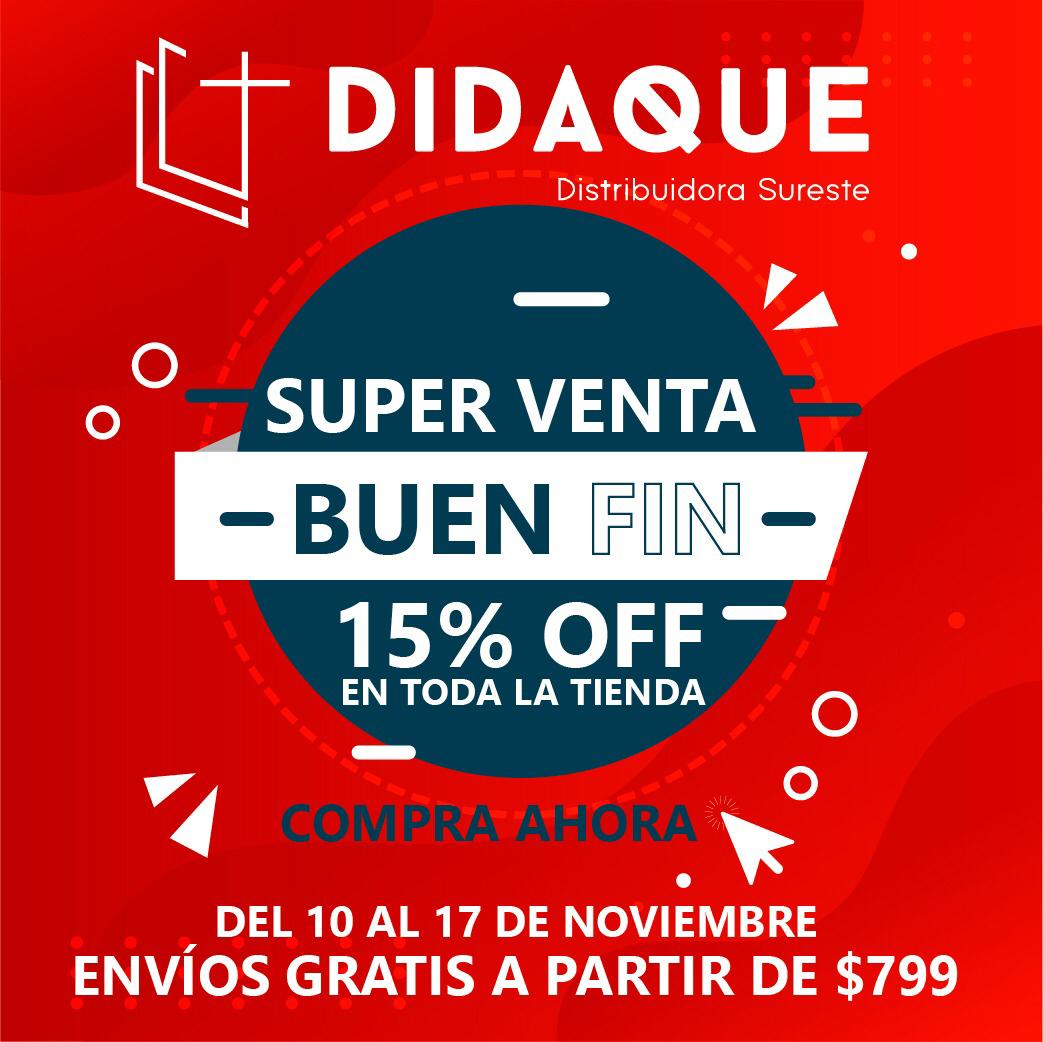 DidaqueS's tweet image. ¡Llegó el Buen Fin!
Aprovecha ahora para adquirir libros 📚, biblias 📖 o regalos 🎁 para tí y tus seres queridos.
Tenemos el 15% de descuento en toda la tienda. 
Envíos gratis a toda la república, en compras a partir de $799. 
Biblias con el *25%* de descuento.
Para servirle.