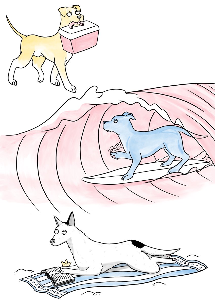 Hound_Town_'s tweet photo. What everyone sees when they visit the dog beach, compared to what I see - the Hound Town version 👉 https://t.co/VeMivGUAKx