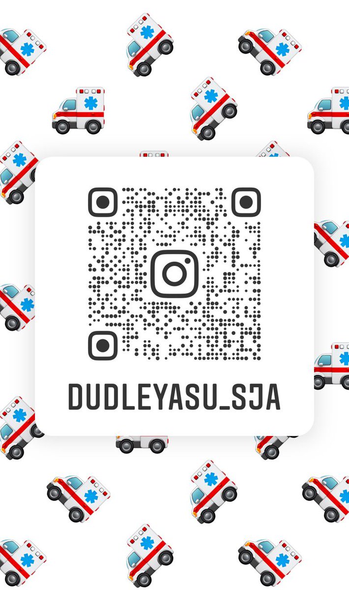 Did you know that we are on Instagram too?!
Scan the QR code or click the link below to follow us!

instagram.com/dudleyasu_sja?…
#sja #mysjaday #stjohnambulance #stjohnpeople #ambulance #dudley #WestMidlands #instagram #follow
