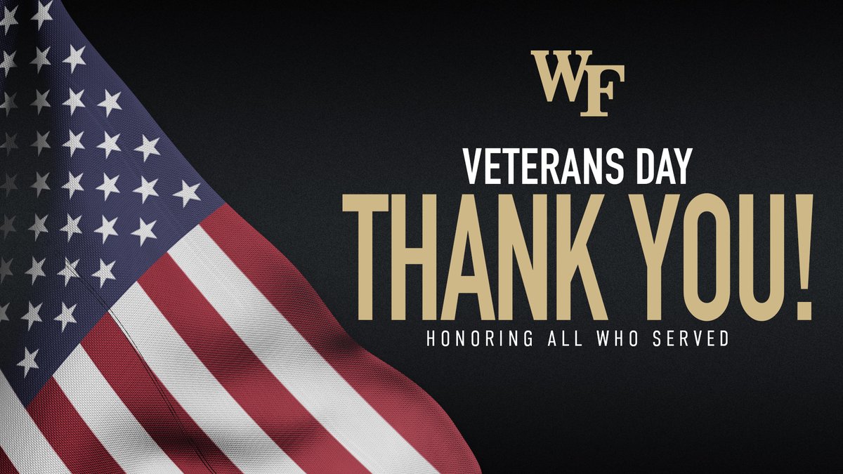 DemonDeacons's tweet photo. Thank you to all of the men and women who have served, and continue to serve our great country. 

#VeteransDay https://t.co/wMGjWvuYeq