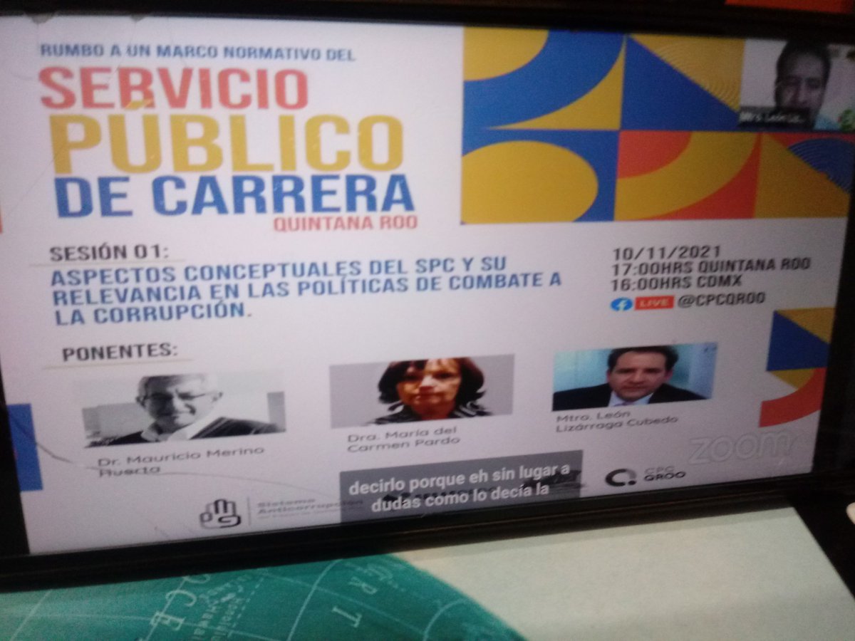 omar alpuche leal (@omaralpuche) on Twitter photo #AdministraciónPública Rumbo a un marco normativo del #ServicioPúblicoDeCarrera <a href="/CPCQRoo/">Comité de Participación Ciudadana Quintana Roo</a> <a href="/iapqroo/">IAPQROO</a> excelente participación del Dr. Mauricio Mérino, Dra.María del Carmen Pardo y Mtro. <a href="/leonpres/">leon lizarraga</a> #CombateALaCorrupción para promover la eficacia y la eficiencia en el servicio público. #AdministraciónPública Rumbo a un marco normativo del #ServicioPúblicoDeCarrera <a href="/CPCQRoo/">Comité de Participación Ciudadana Quintana Roo</a> <a href="/iapqroo/">IAPQROO</a> excelente participación del Dr. Mauricio Mérino, Dra.María del Carmen Pardo y Mtro. <a href="/leonpres/">leon lizarraga</a> #CombateALaCorrupción para promover la eficacia y la eficiencia en el servicio público.