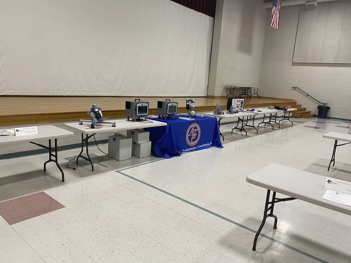 College and Career Fair set up is underway!