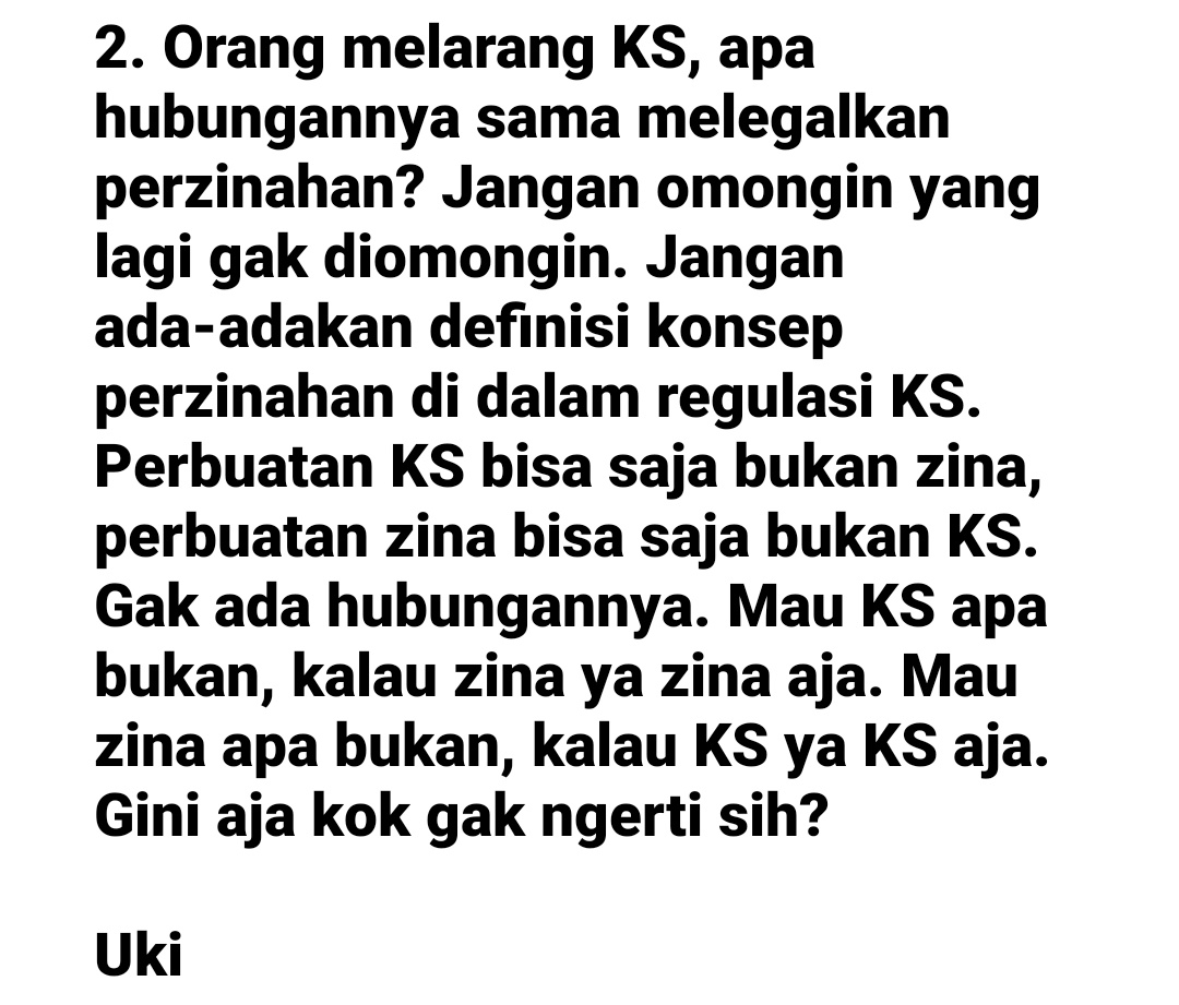 Uki23's tweet photo. Dear rekans, mohon bantu RT keras pelurusan logika ini, biar gak sesat logika masyarakat kita dibuat sama PKS. Dukung terus Permendikbud Ristek no 30 tahun 2021 untuk melindungi hak-hak perempuan Indonesia di lingkup kampus. ✊ https://t.co/TQ0fKJ33li