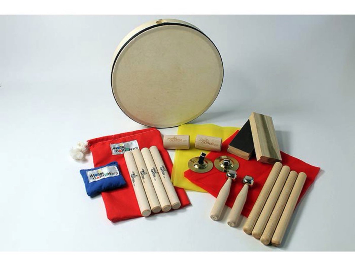 TheMusikgarten's tweet photo. Child Instrument Set 3! Perfect children 18 months and up. Instrument set 3includes: 2 jingle sticks, 2 pair of sticks, 2 scarves, 1 pair of finger cymbals and more! Get yours at this link: https://t.co/NSBIZ55rF0 https://t.co/E73422JCqs