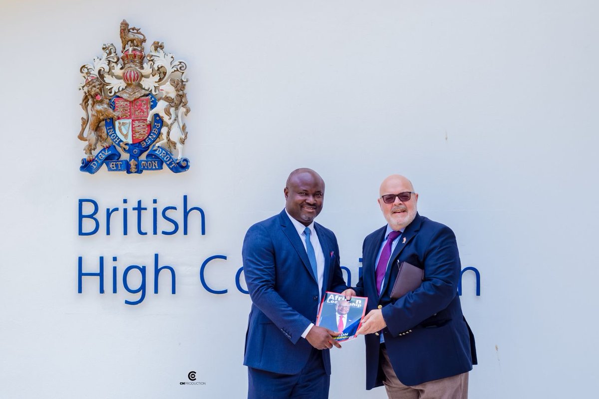 AfricanLM's tweet photo. True #British warmth at its best as the British High Commissioner to #Gambia , @DavidBelgrove2 played host to the @AfricanLM team when they visited the High Commission in #Banjul. Leading the #fcoUK efforts at strengthening #relations between peoples of both #nations.๐๐ https://t.co/5UtlAi54xM
