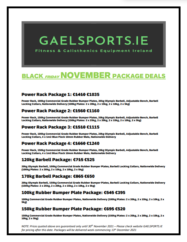 GAELSPORTSie's tweet photo. Check out these serious offers currently available on package deals within the month of November🥳

Commit to your fitness goals 👊

Nationwide shipping is included in all the prices listed

Check out our website for further details or contact us directly 🤝 https://t.co/AGrGrt3arx