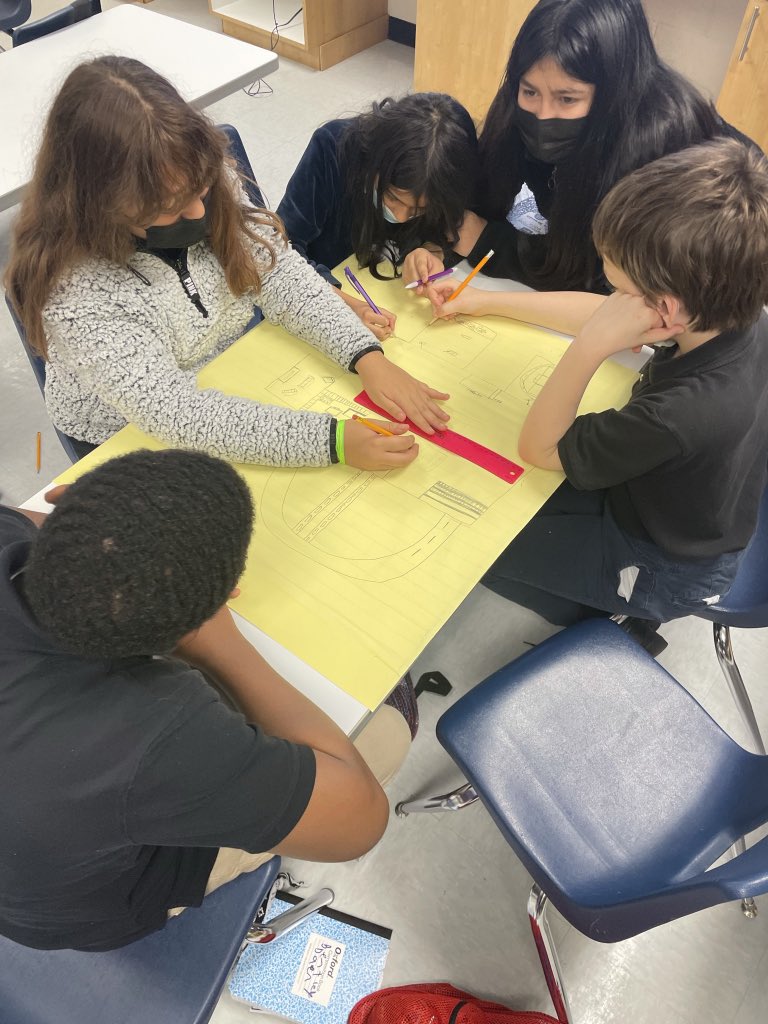 GLamPrepKids's tweet photo. My students at work! I love to see them expressing their creativity while collaborating. Their finishing our Perfect Room/Perfect Living Space projects as we complete our intense Architecture &amp; Construction unit
#wellsmiddleschool #springcte  @WellsWolverines @SpringISD_CTE https://t.co/mOE1akn96w