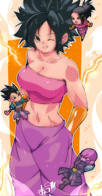 ドラゴンボール超(第6宇宙)
『カリフラ/ケール/キャベ/ヒット』
デフォルメキャラは描いててとても楽しいです!🥰✨
#ドラゴンボール #イラスト 