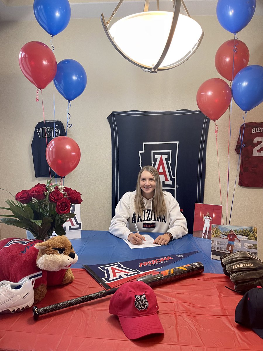 Signed! ✍️ Congratulations!
Tayler Biehl 
University of Arizona
Softball 🥎