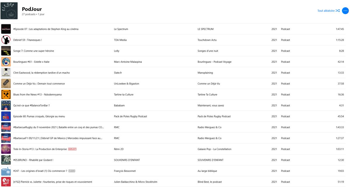 clegot's tweet photo. Liste des podcasts du jour :
(1/2)
#lespectrum @TDActu @NuitSonges @IamMarcomalas @Bigaston @UnLowkee @Tartine_ta_Cult @mntvoussavez @mntvoussavez @PackPotes @RadioMerguezCo @PopGalaxie @catbenmaor @fbessonnet @blindbestFR https://t.co/qerU3hdQeH