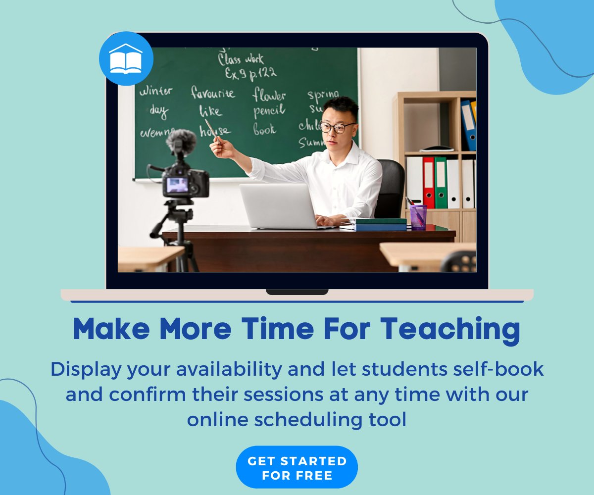 Between teaching class and grading papers, there's not always time left over to breathe. Schedule meetings automatically and you can reclaim up to a few hours per week in back-and-forth with students. #teachers #teaching #education