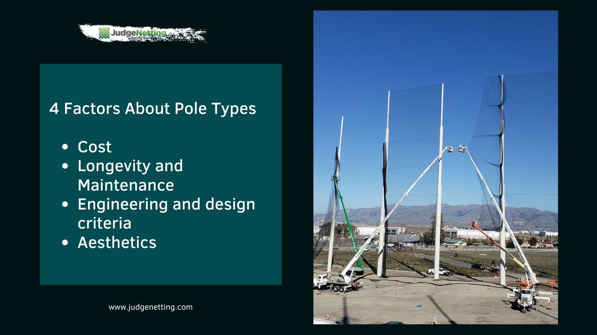 JudgeNetting1's tweet photo. There are several options available when selecting pole types for your barrier. Here are the FOUR FACTORS ABOUT POLES that you should use for your project. ⛳️⛳️⛳️

#longpoles #barriernetpoles #nettingpoles #barriernettingpoles #JudgeNetting #poles https://t.co/ctbaY8B3Pm