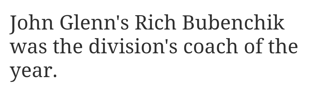 Division 1 East District golf awards were recently released. The entire lineup along with Coach Rich received recognition. That's a wrap on the season. Time to build for next year's state run!