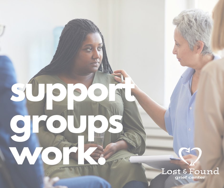 LostandFoundGC's tweet photo. Do you wonder why we offer support groups? It's because they work. Grieving individuals don't need to be fixed, they need to be supported.
If you're grieving reach out to us https://t.co/yNs2lMFSiw
.
.
.
#griefsupportgroups #griefwork #griefjourney https://t.co/3qwXu665DR