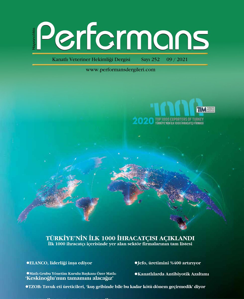 Kanatlı Performans dergimizin 252. Sayısı sitemize yüklenmiştir performansdergileri.com 
#tavukçuluk #veterinerhekim #hayvansağlığı #veteriner #hayvancılık #gıda #ihracat