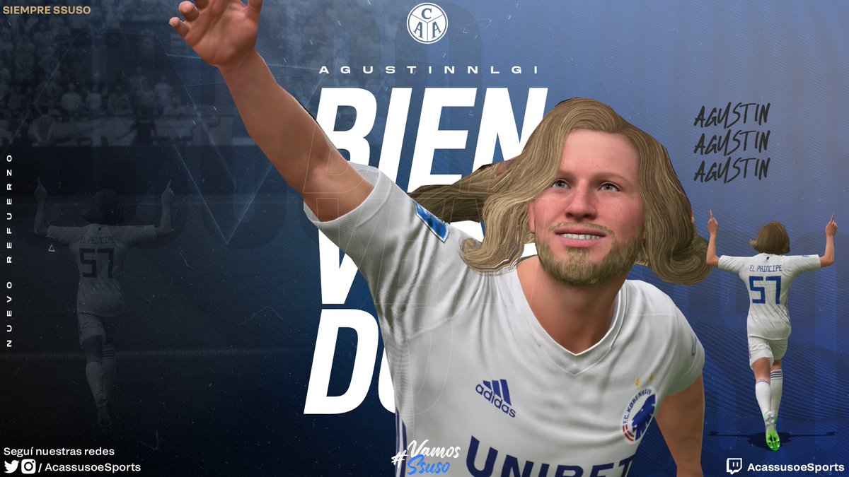 AcassusoeSports's tweet photo. #eSports #FIFA22 ⚽

🗣️ Presentación de fichajes 🔜

Proveniente @ComueSports_ 

Llega un jugador plurifuncional, con un primer toque y juego impresionante, le deseamos lo mejor en esta etapa.

¡Bienvenido a la familia @AgustinnLgi! 🇲🇶

#VamosSsuso💙 https://t.co/AFHGsvSt0q
