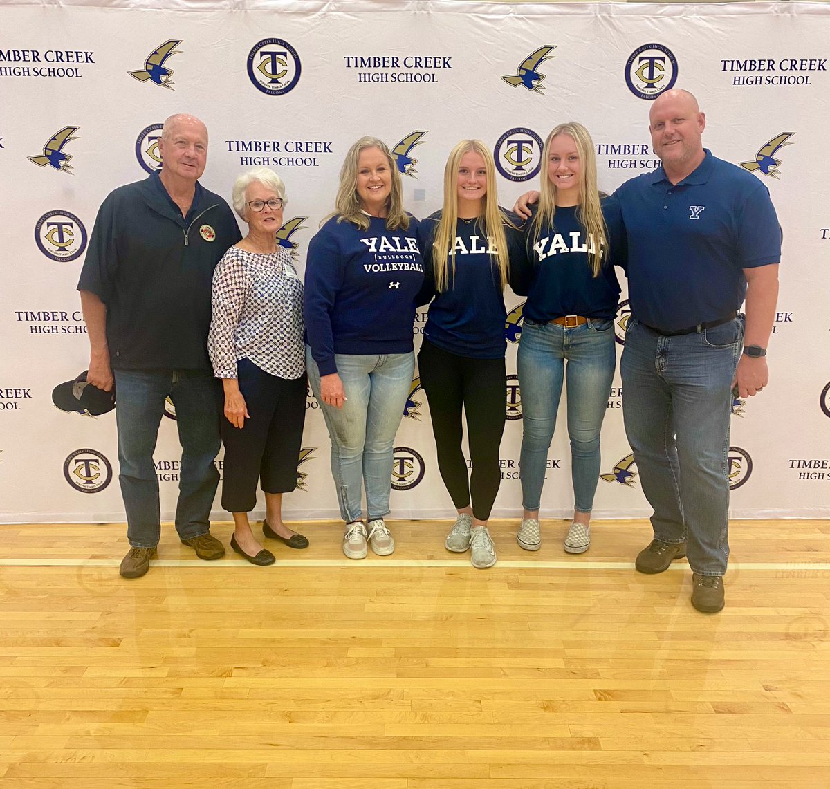 TCHSVOLLEYBALL's tweet photo. Congratulations to our very own Halle Sherlock! Years of hard work on the court and in the classroom goes into a special day like today. #NLI 

@YaleVolleyball is getting a great one with @HalleSherlock 💜🏐💛

#FalconToBulldog #ForeverFalcon 
@TCHS_WAthletics @KISDAthletics https://t.co/ORsJH9yqRS