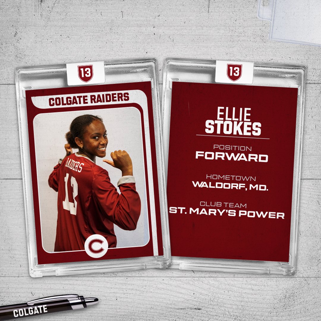 Up next, back to the East Coast and down to the DMV as we welcome Ellie Stokes to the family! Ellie is a scoring threat at all times, and brings experience playing with the St. Kitts and Nevis national team. From CONCACAF qualifiers to Colgate, say hi to Ellie! #gogate