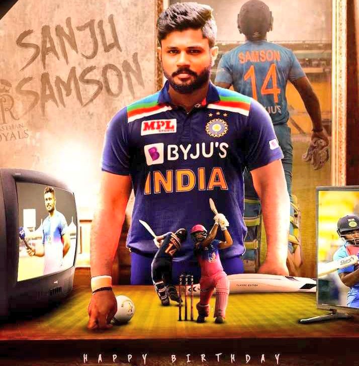 csarjun123's tweet photo. Happy birthday Sanju chetta🥰🥰❣
Wishing you love &amp; light always.... #HappyBirthdaySanjuSamson 
#SanjuSamson https://t.co/n2BKc2qaLY