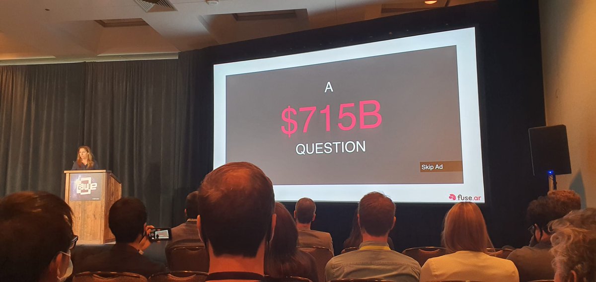 LiatSade's tweet photo. How AR is going to change to way we advertise. Thanks @ARealityEvent for having us. #fusear #AWE2021 https://t.co/JY263trRiF