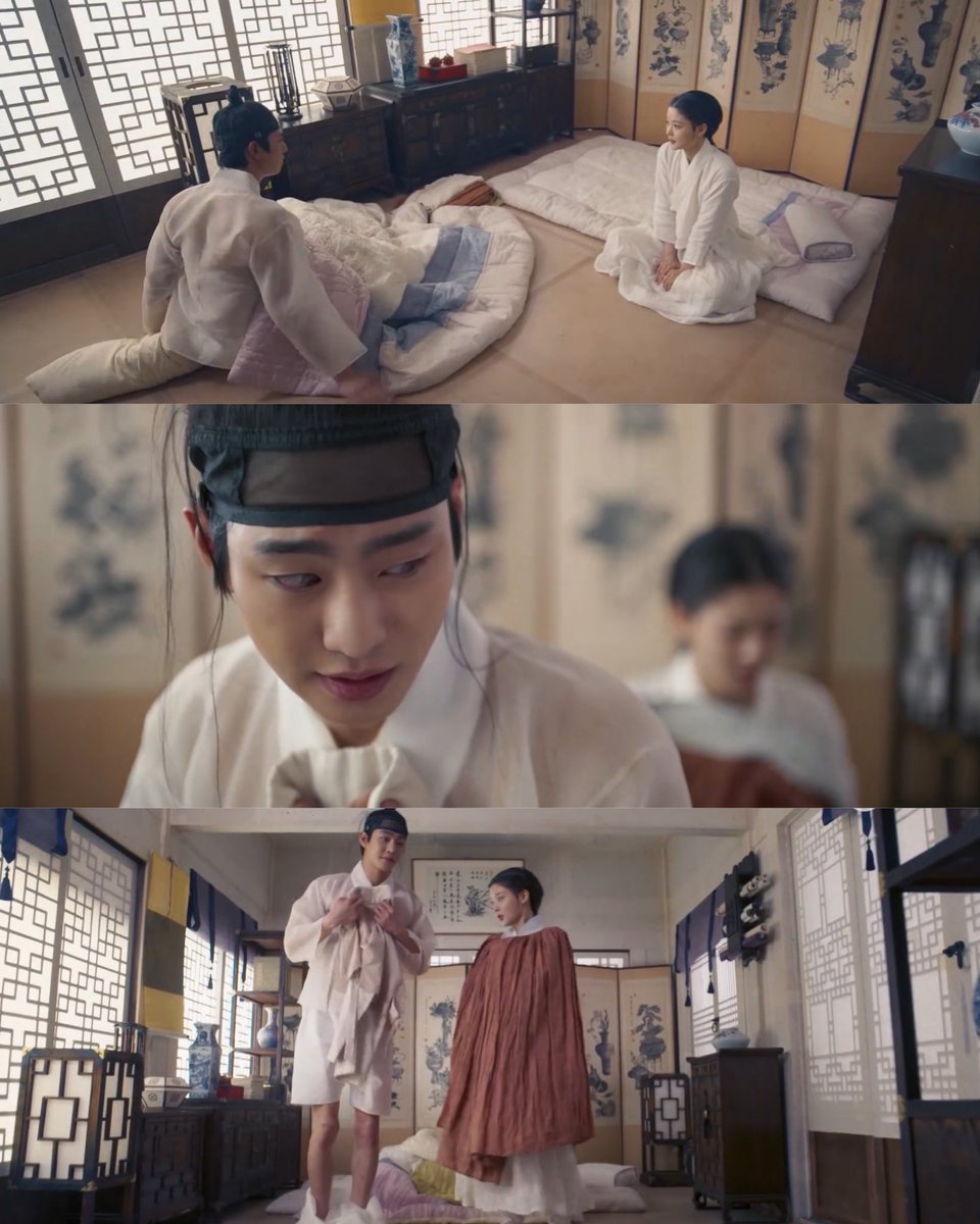 lorie_mylove's tweet photo. Those who did not watch Lovers of the Red Sky don't know how funny this scene was.😂
#LoversOfTheRedSky 
#KimYooJung 
#AhnHyoSeop https://t.co/PRddMly7XQ