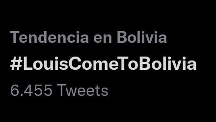 louthebrvest's tweet photo. #LouisComeToBolivia is trending once again, we really want a date and it would mean the whole world if we could see Louis in our country for the first time 🙏🥺 @LTHQOfficial @Louis_Tomlinson https://t.co/SH9I99CwU7