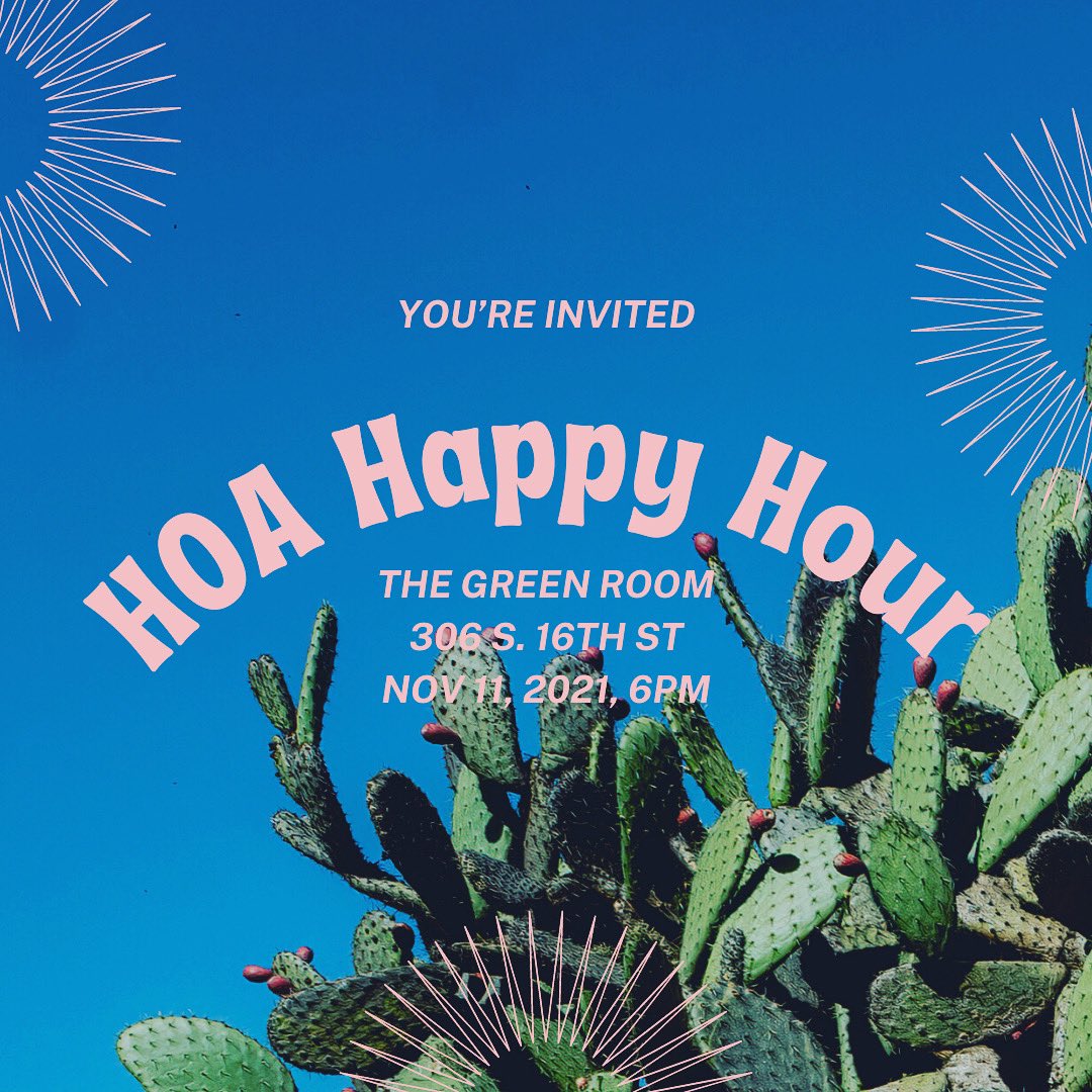 UNMC HOA (@unmchoa) on Twitter photo Join us for happy hour tomorrow! #unmchoa #unmc #wellness #happyhour Join us for happy hour tomorrow! #unmchoa #unmc #wellness #happyhour