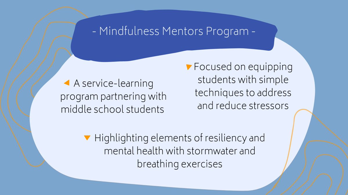World leaders gathered at #COP26 to discuss pressing climate impacts and paths to resilience. Our team works on resilience at the local scale. Check out this graphic about our new Mindfullness Mentors Program hilighting resiliency!
