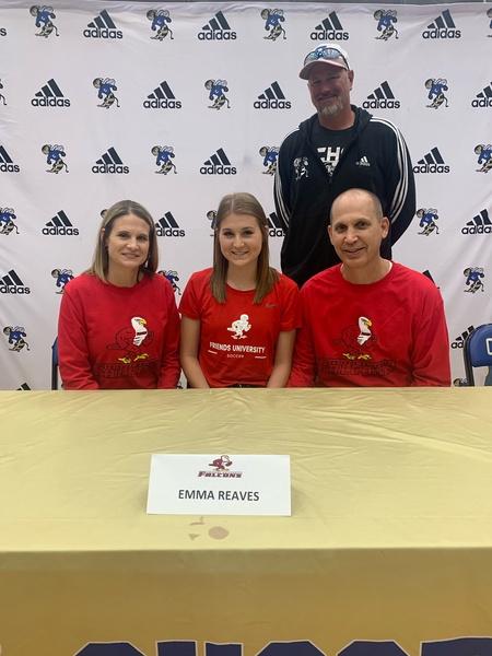 Congratulations to Choctaw Soccer's #8 Emma Reeves signing with Friends University. As she took part in a historic signing day for Choctaw Athletics. #stingem #ChoctawAthletics