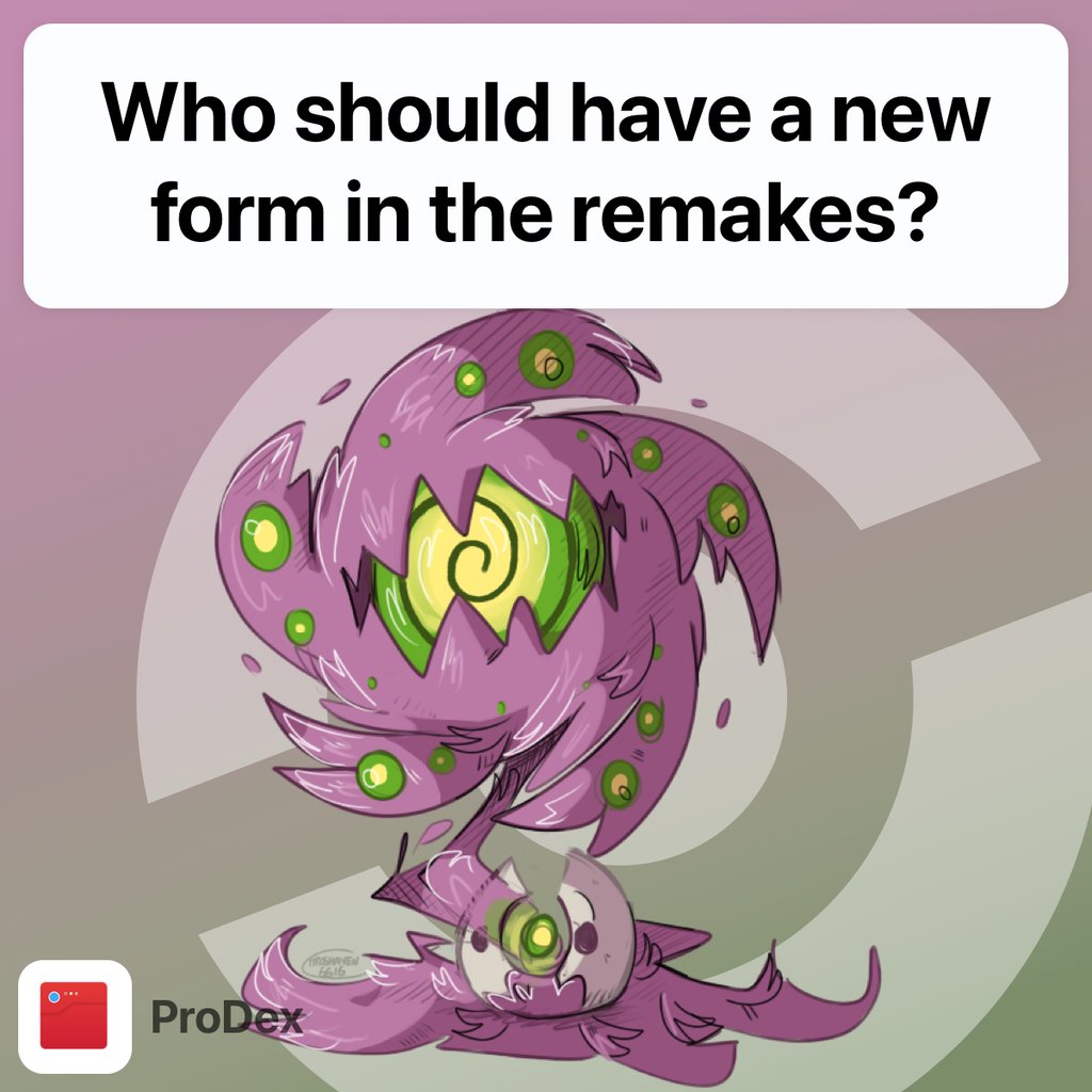 ProDexApp's tweet photo. 👇Tell us in comment which Pokémon would new a new form in the following games!
👉 Download link in bio 👈
#prodex #prodexapp #pokemon #pokemonbrilliantdiamond #pokemonshiningpearl #pokemonremake #pokemon4gen #4thgenremakes #4thgenremake #megapokemon #fakemon #pokemonbdsp https://t.co/1wCze3mSzB