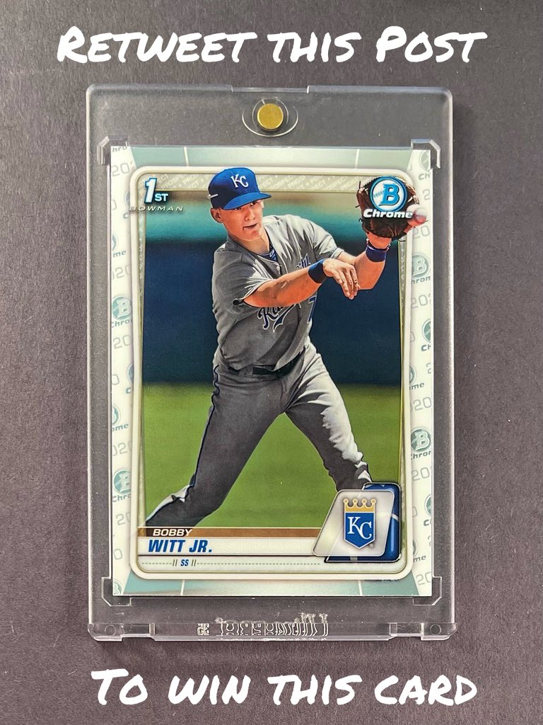 2013 Bowman Chrome Mini and a High-End ($500+) Buyback 6 Box Break

At least 150 low numbered parallels in the break!

Superfractors are 1:5, printing plates are 1:2

$69/spot

Link certifiedsportscards.com/product-page/2…

📌 Retweet to win a Bobby Witt Jr 1st Chrome