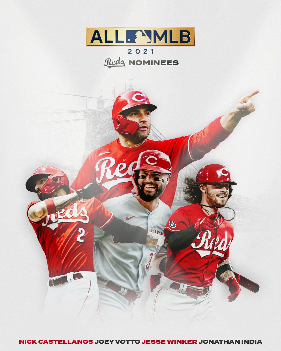 Cincinnati Reds on X: Joey Votto, Jonathan India, Jesse Winker and Nick  Castellanos have been nominated for the All-MLB team! Vote now! 🗳️    / X