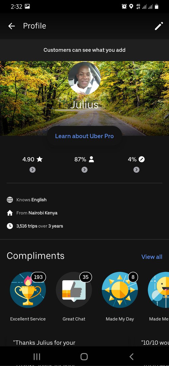 JuliusNjoro4's tweet photo. @Uber @COP26 This is the my account permanently blocked because of reporting one customer for misbehaving in my car. There are so many drivers out there suffering for the same https://t.co/ZQBfxlimx4