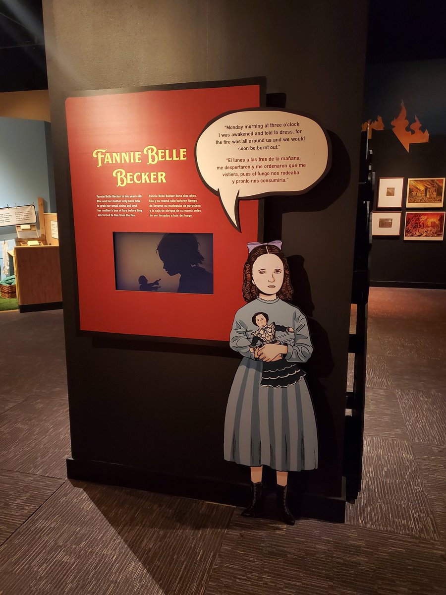 kateminch's tweet photo. City on Fire also uses first-hand accounts/primary sources, but from a population that children can relate to. The stories told by the children who experienced the event themselves can help kids relate to the exhibit by encouraging them to think about what they might do. #dpph https://t.co/U7zZfGYVEC