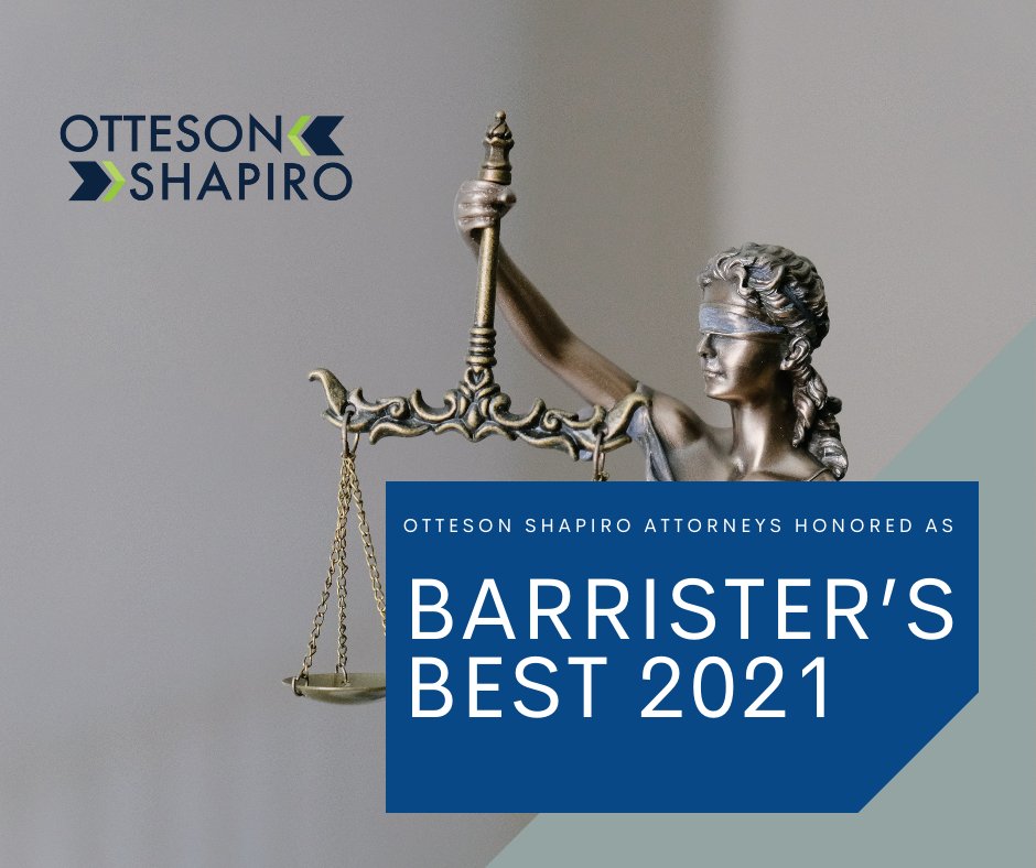 <a href="/OttesonShapiro/">Otteson Shapiro</a> is pleased to announce that Partners Christian Otteson and Stephen Shapiro have been named Barrister’s Best 2021 by @LawWeekColorado. Learn more here: bit.ly/3wBsOnn

#lawfirms #awards #coloradolaw #legalnews