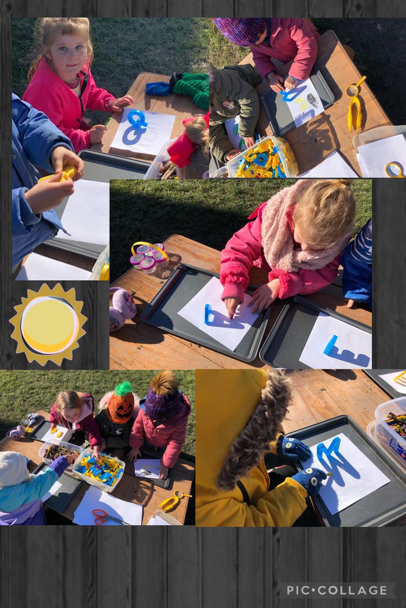 ECEbaker1's tweet photo. After a great workshop with @RECEMacKay and @jennywrenabc yesterday, we decided to take our letters outside to play with in the sun!βοΈπ€ #shadowplay #engagedandlearning @MsMaidenDTR @DiamondTrailPS https://t.co/x0BUOZYctf