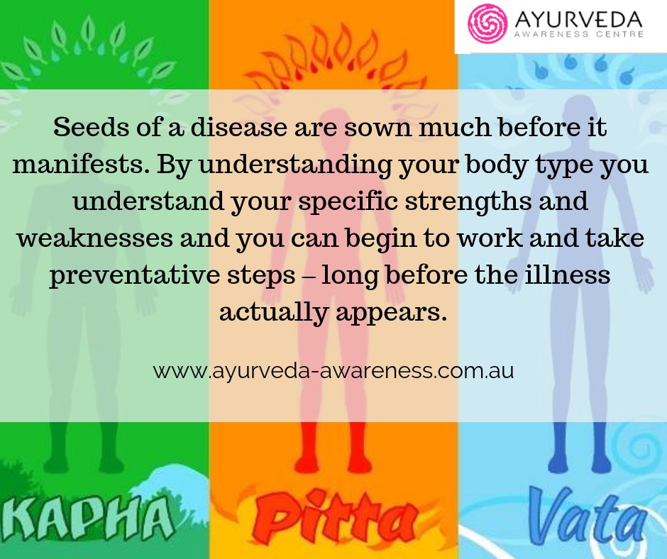 AyurvedaPerth's tweet photo. There are some very important reasons why knowing your body type is good for you.
#ayurveda #ayurvediclifestyle #wellness #healthylifestyle #australia #perth #perthlifestyle #perthfitlife #perthwellness #perthyoga #onlineclasses #liveclasses https://t.co/8ACgVDzjoq