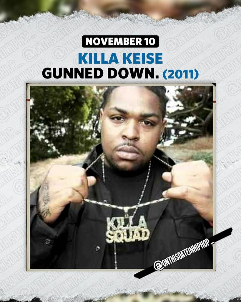 bleepthabastard's tweet photo. #OnThisDateInHipHop, #BayArea rapper Markeise #KillaKeise Henry was found shot dead on #Interstate80. He was shot several times in the upper body, veered off the road and crashed. #RIPKillaKeise.
Support @OnThisDateInHipHop with a like and/or comment.
… https://t.co/o2BsHPXrWF https://t.co/d35zicFyPD