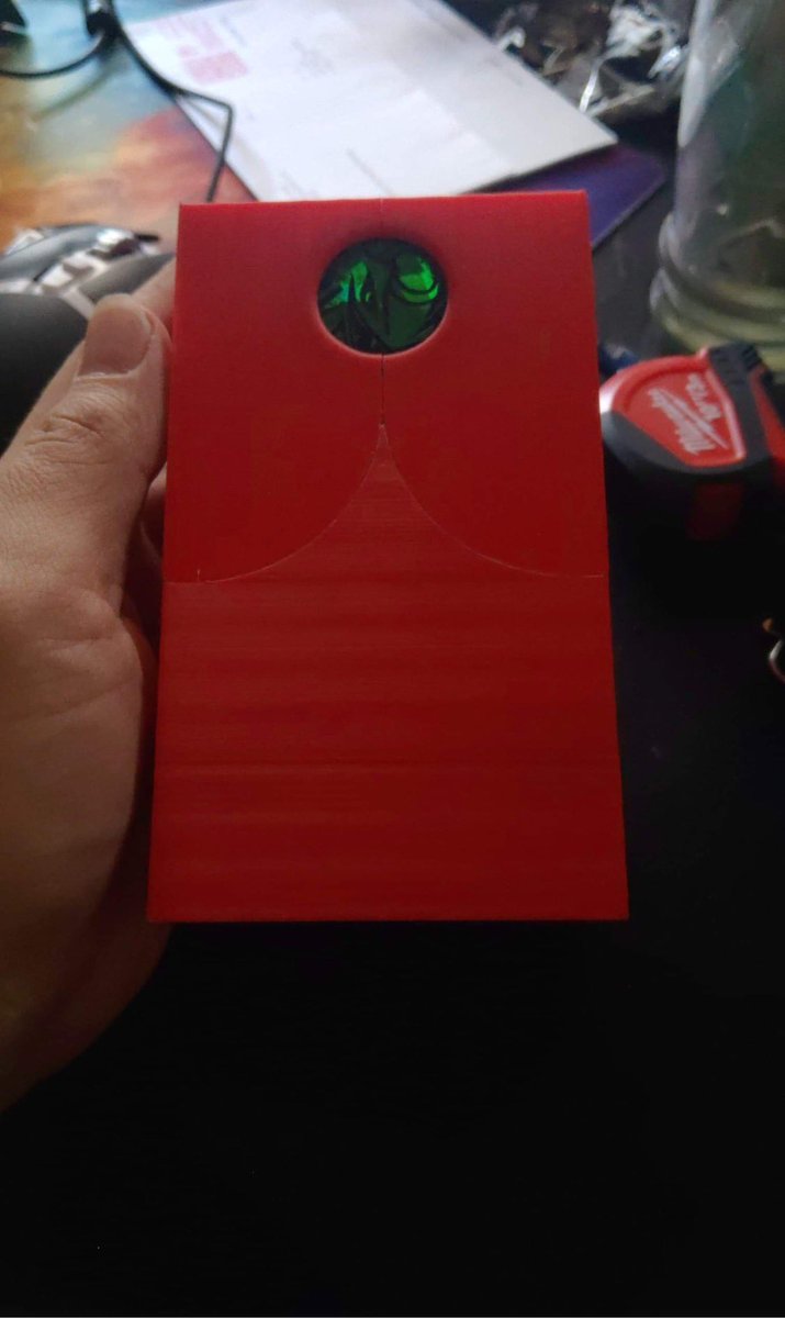 Jesse3d's tweet photo. What’s this?  Oh just a #custom #deckbox for your #MagicTheGathering #pokemon or whatever #tcg you may play.  Also has a #dice holder for all of you #dnd players out there. #gaming #3Dprinting #ttrpg https://t.co/CQ9cAkCnWo