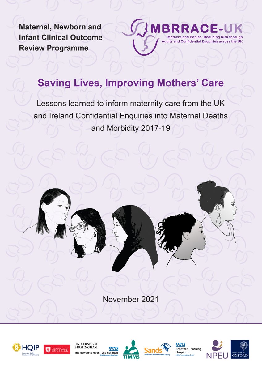 Latest @MBRRACE-UK Maternal report released today. Full report, infographic and lay summary available at npeu.ox.ac.uk/mbrrace-uk/rep…