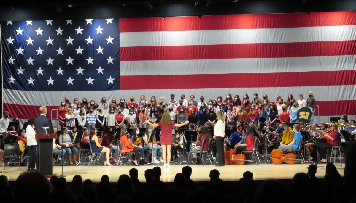wjhsd's tweet photo. If you missed it earlier, you can watch the @TJHSJaguars  Veterans Day celebration here. #WErTJ #WErGrateful

https://t.co/z2pKV6gRd8 https://t.co/4ij4zCLos0