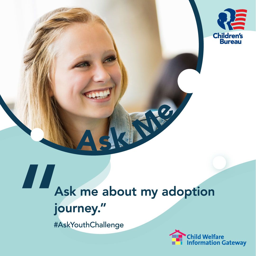ChildWelfareGov's tweet photo. Put youth in the driver’s seat to give them a better future after foster care. #ConversationsMatter #NationalAdoptionMonth https://t.co/8DuxD6vANB https://t.co/hzKdQuKoUS